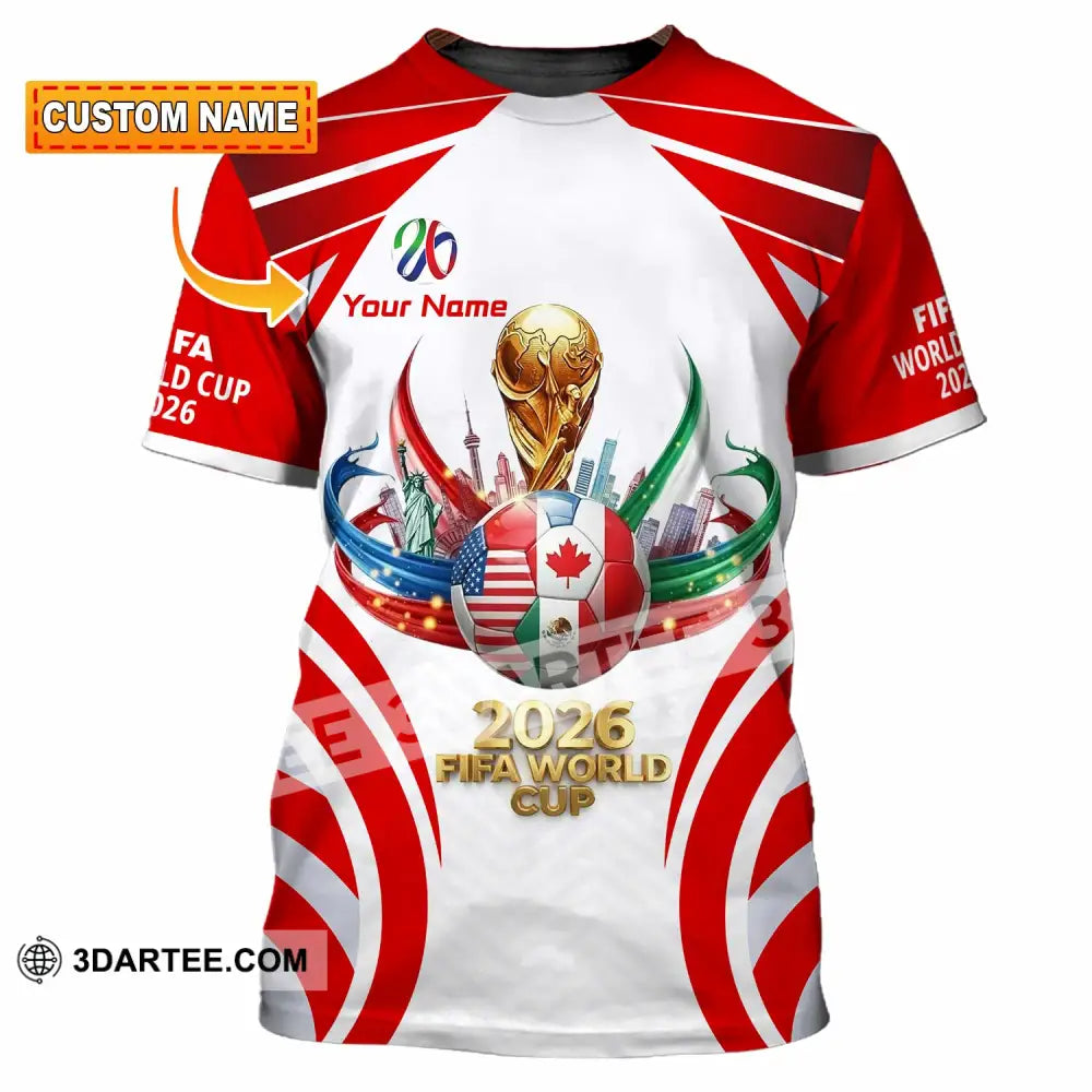 Unisex Shirt - Custom World Cup 2026 3D Shirt T-shirt