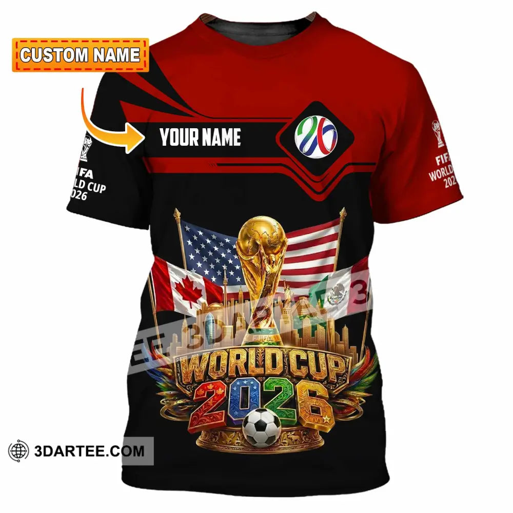 Unisex Shirt - Custom World Cup 2026 3D Shirt - T-shirt