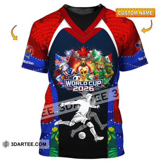 Unisex Shirt - Custom World Cup 2026 3D Shirt - T-shirt
