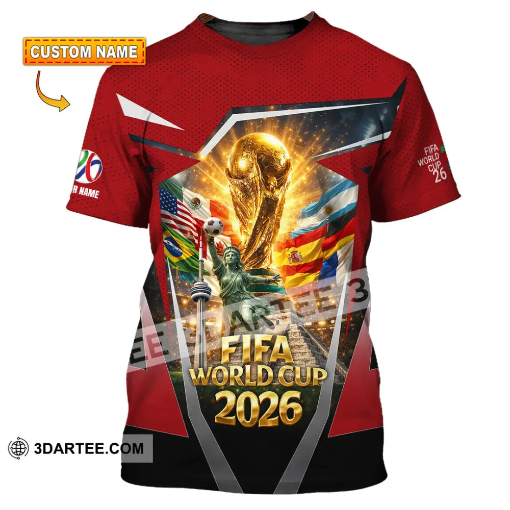 Unisex Shirt - Custom World Cup 2026 3D Shirt T-shirt