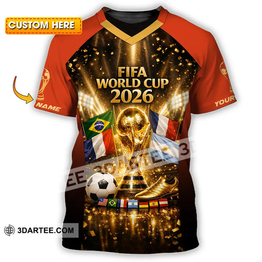 Unisex Shirt - Custom World Cup 2026 3D Shirt T-shirt