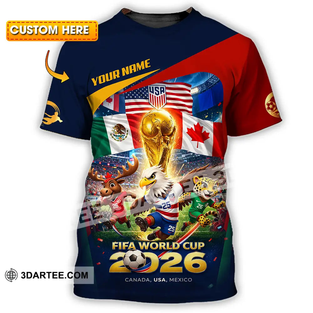Unisex Shirt - Custom World Cup 2026 3D Shirt T-shirt