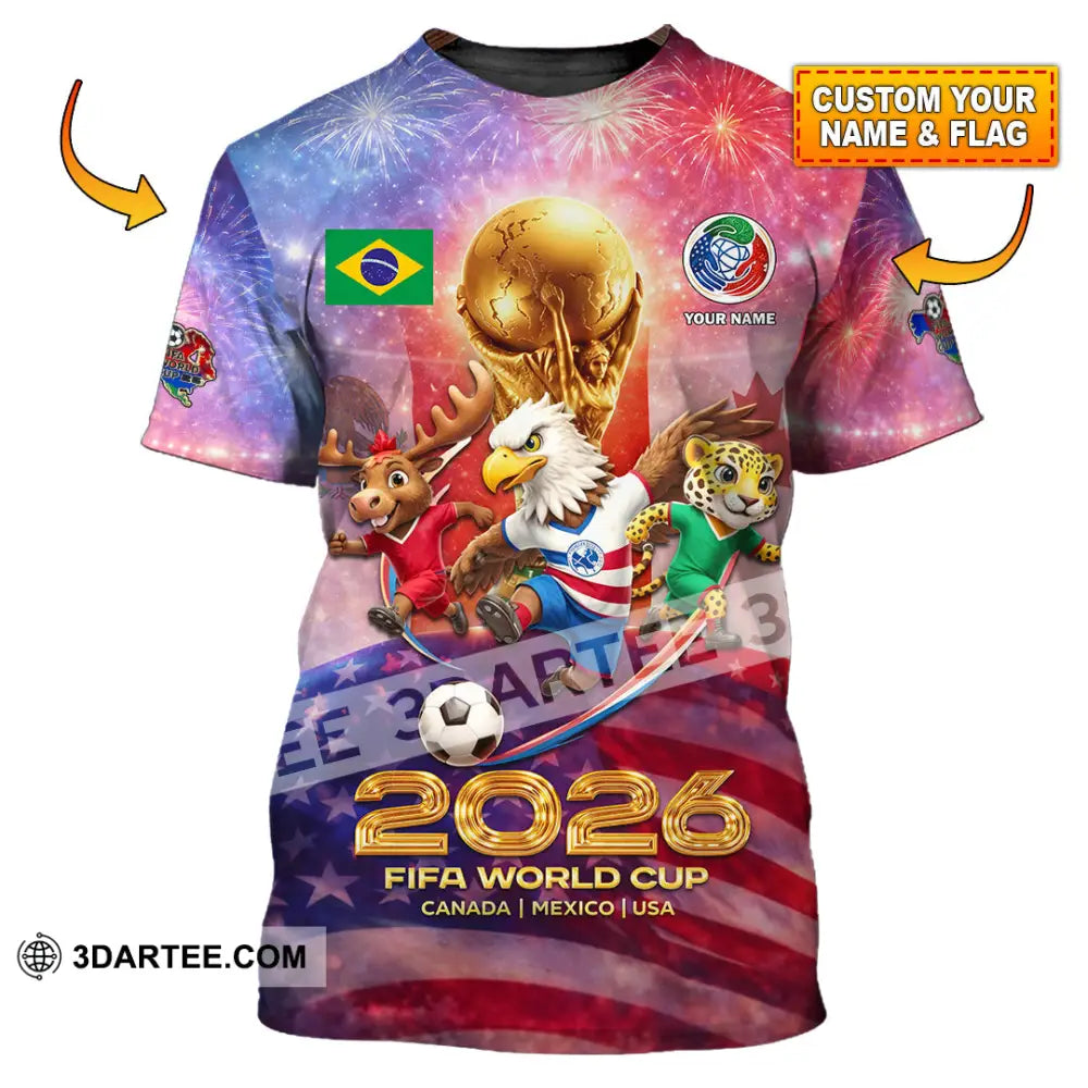 Unisex Shirt - Custom World Cup 2026 3D Shirt T-shirt