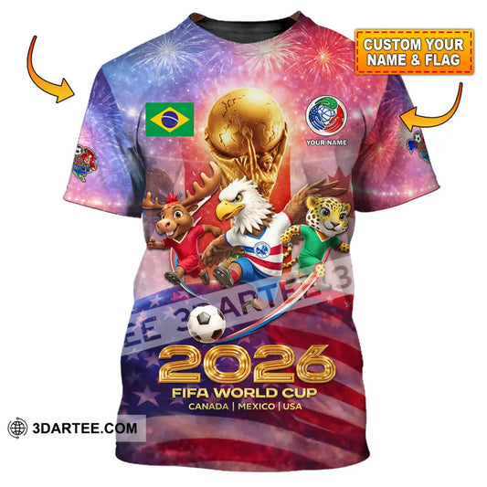 Unisex Shirt - Custom World Cup 2026 3D Shirt T-shirt