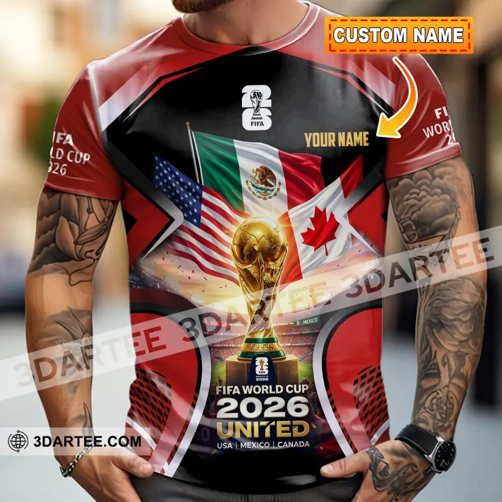 Unisex Shirt - Custom World Cup 2026 3D Shirt - T-shirt