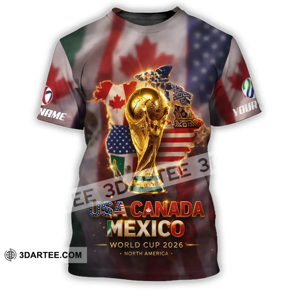 Unisex Shirt - Custom World Cup 2026 3D Shirt T-Shirt / S T-shirt