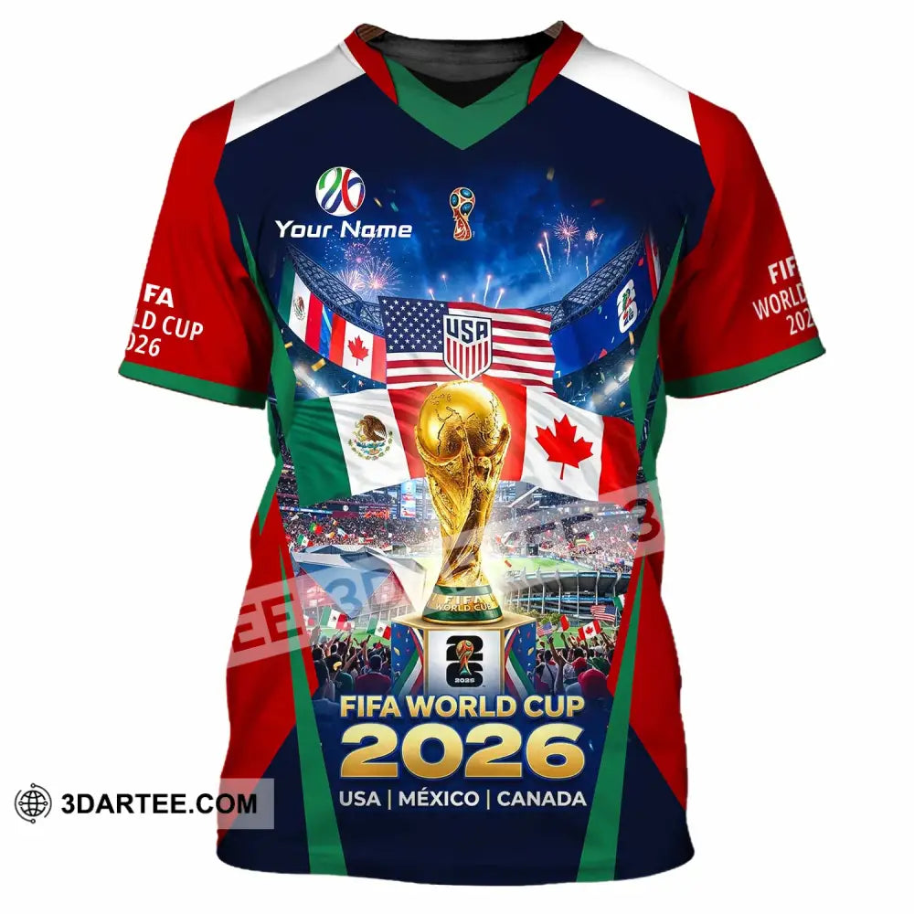 Unisex Shirt - Custom World Cup 2026 3D Shirt T-Shirt / S T-shirt