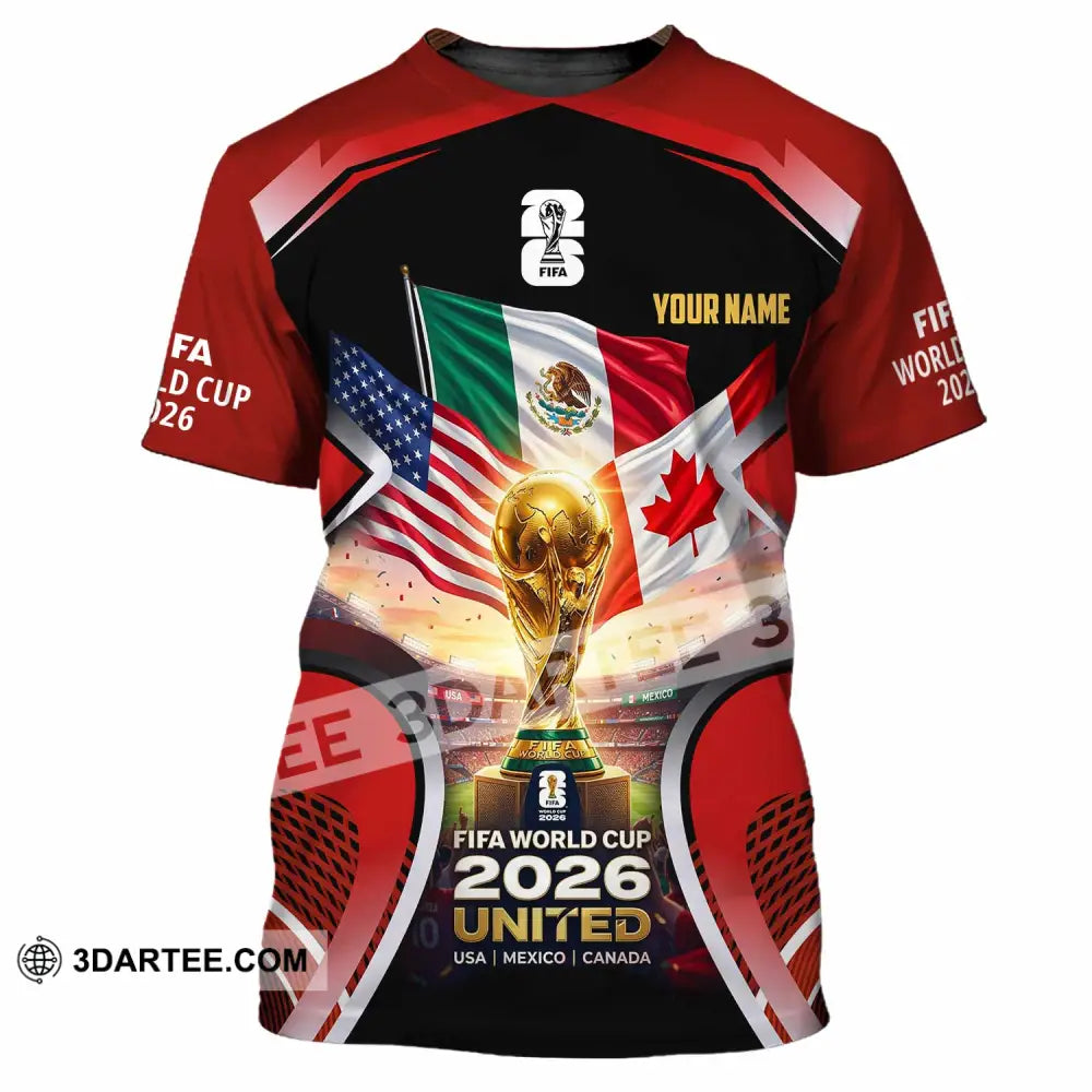 Unisex Shirt - Custom World Cup 2026 3D Shirt - T-Shirt / S - T-shirt