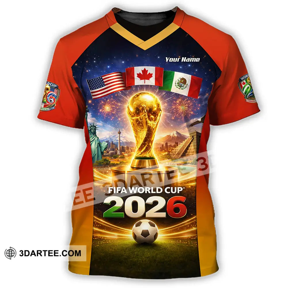Unisex Shirt - Custom World Cup 2026 3D Shirt T-Shirt / S T-shirt