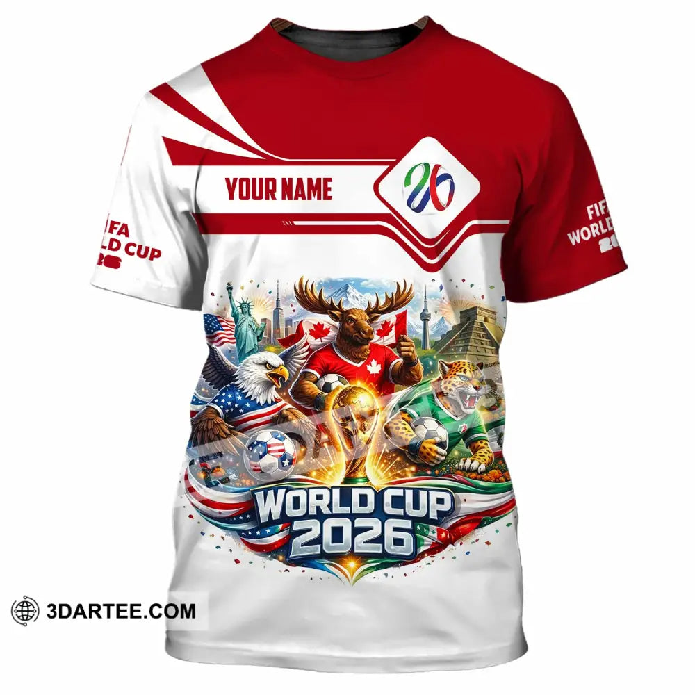 Unisex Shirt - Custom World Cup 2026 3D Shirt T-Shirt / S T-shirt