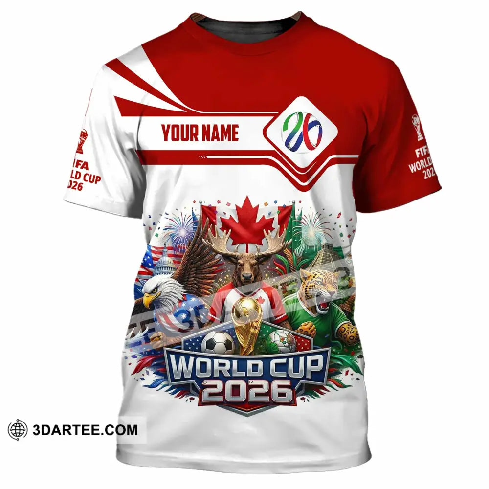 Unisex Shirt - Custom World Cup 2026 3D Shirt - T-Shirt / S - T-shirt