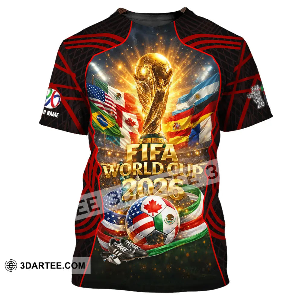 Unisex Shirt - Custom World Cup 2026 3D Shirt T-Shirt / S T-shirt