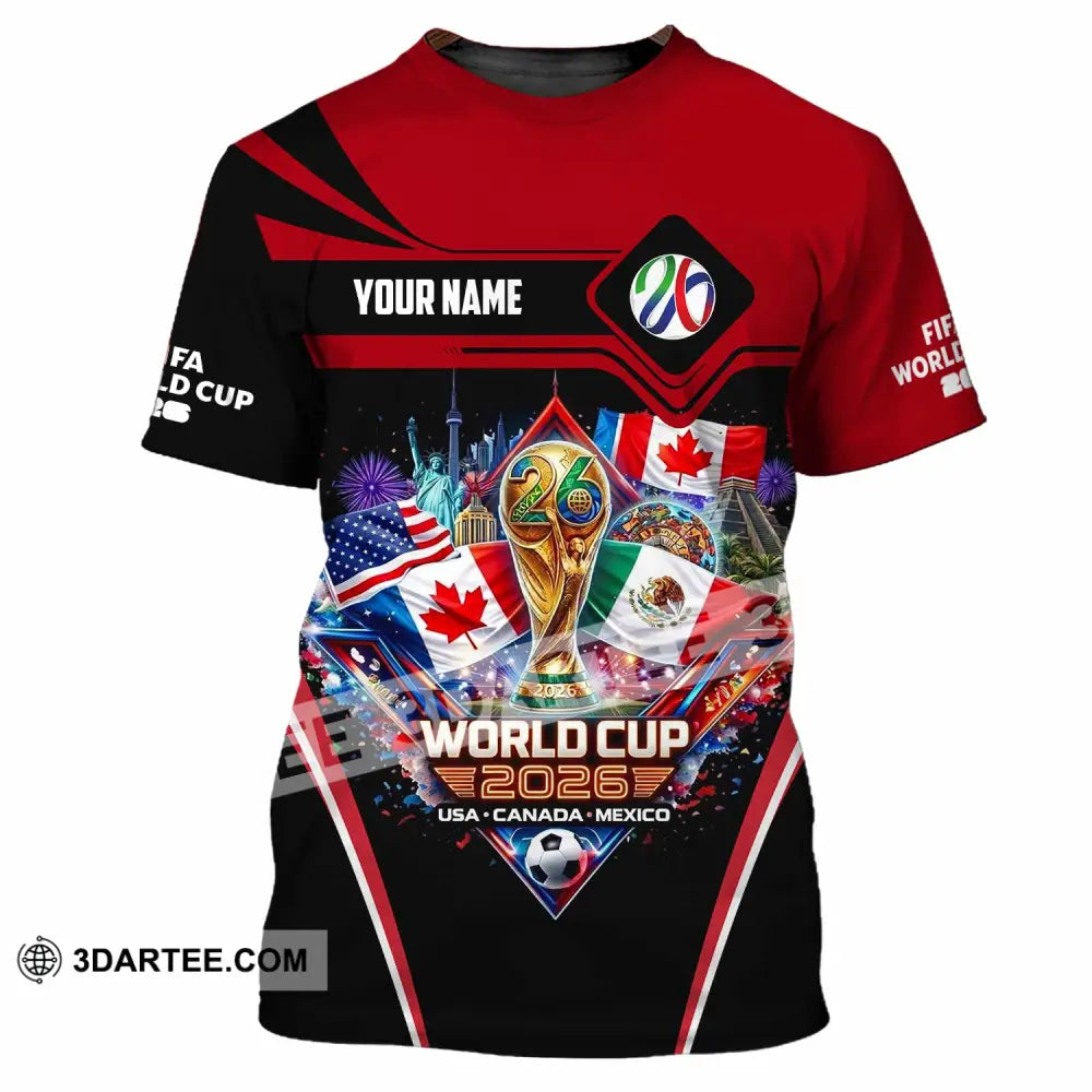 Unisex Shirt - Custom World Cup 2026 3D Shirt T-Shirt / S T-shirt