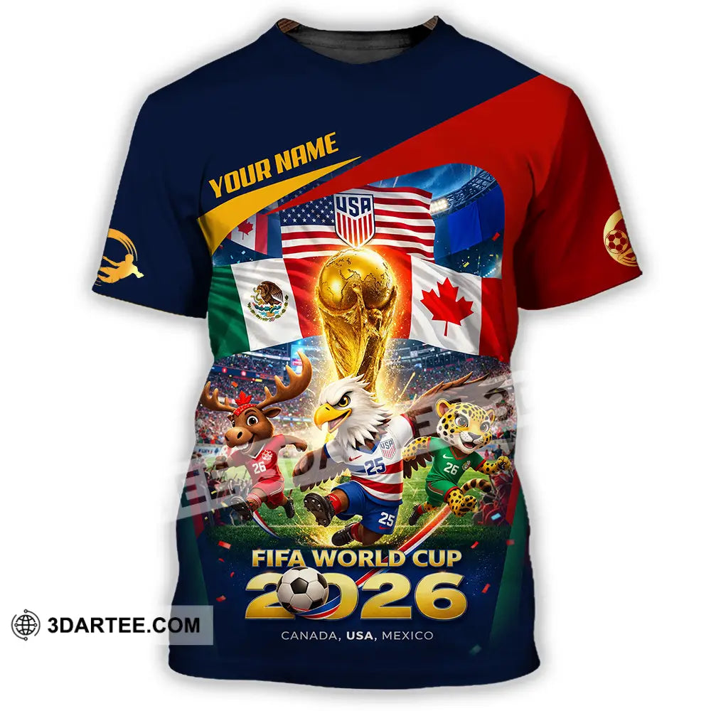 Unisex Shirt - Custom World Cup 2026 3D Shirt T-Shirt / S T-shirt