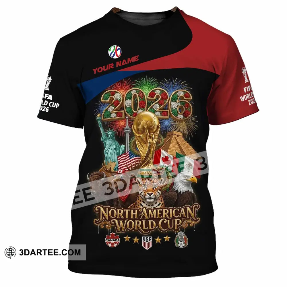 Unisex Shirt - Custom World Cup 2026 3D Shirt - T-Shirt / S - T-shirt