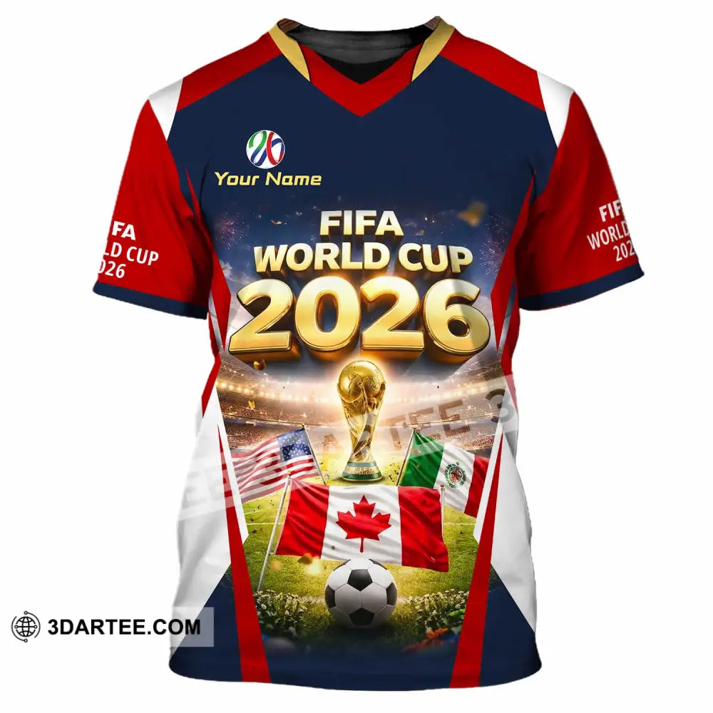 Unisex Shirt - Custom World Cup 2026 3D Shirt T-Shirt / S T-shirt
