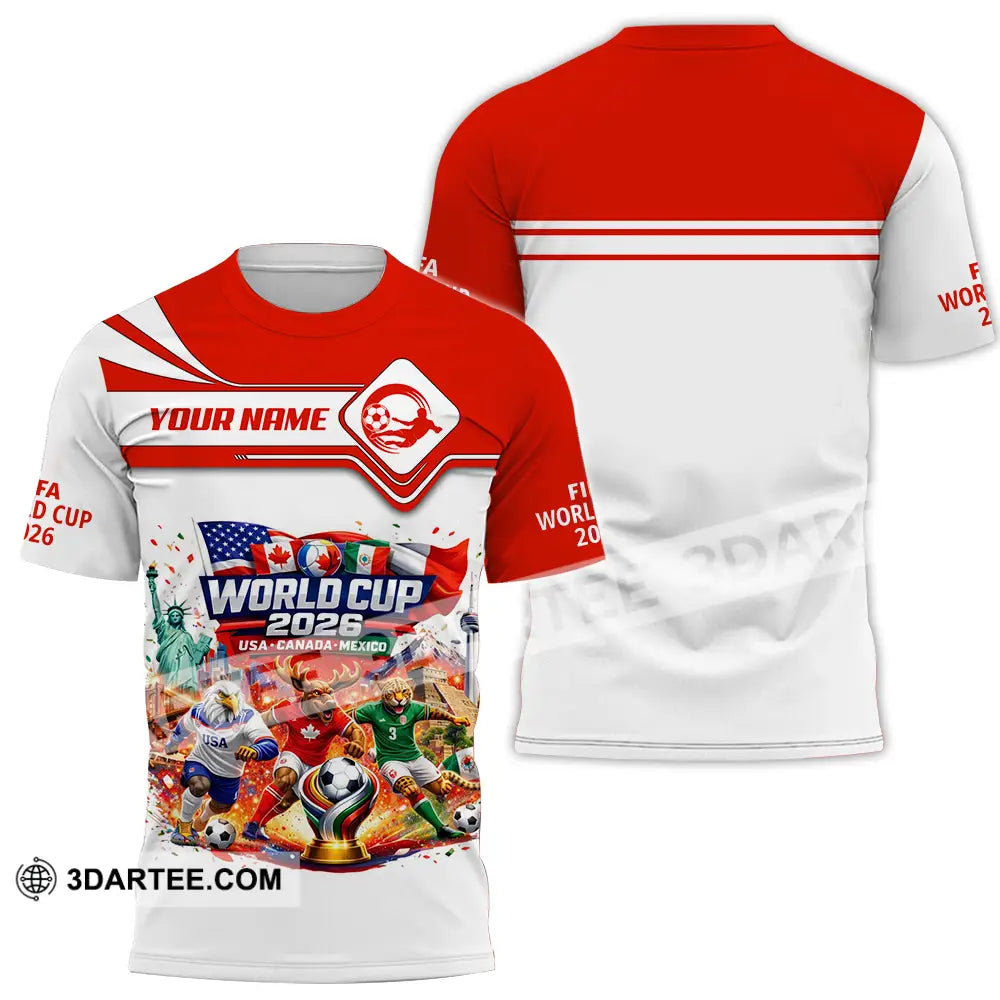 Unisex Shirt - Custom World Cup 2026 3D Shirt T-Shirt / S T-shirt