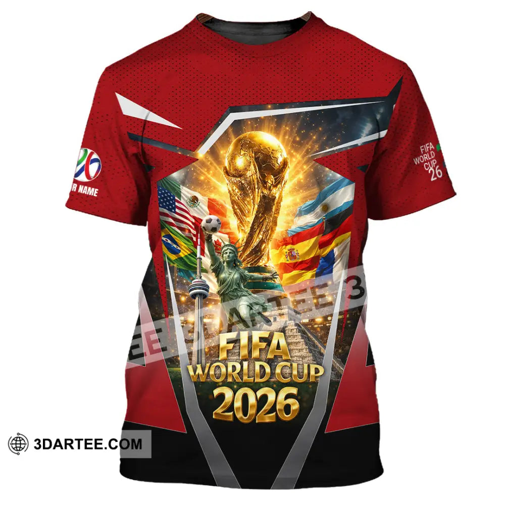 Unisex Shirt - Custom World Cup 2026 3D Shirt T-Shirt / S T-shirt