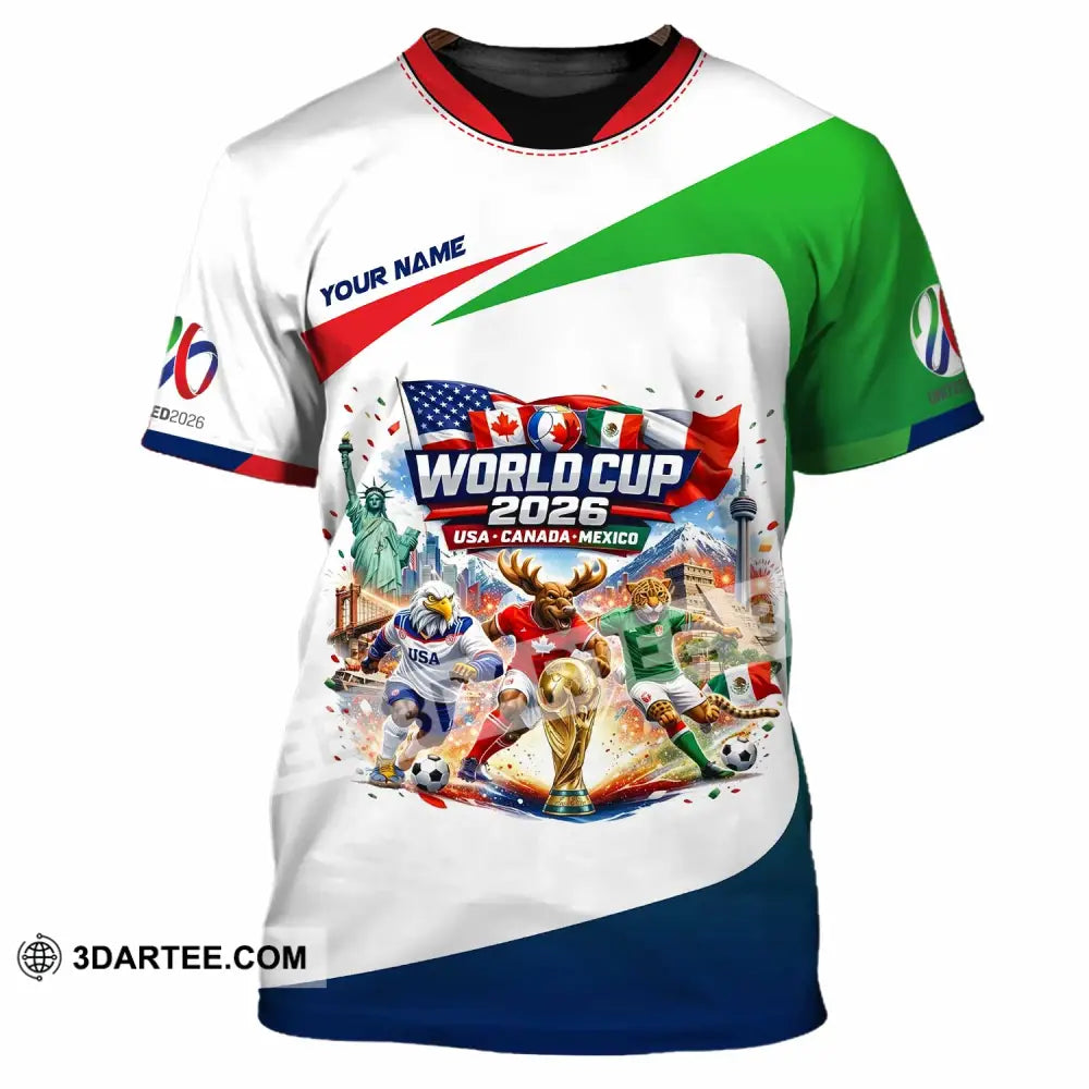 Unisex Shirt - Custom World Cup 2026 3D Shirt - T-Shirt / S - T-shirt