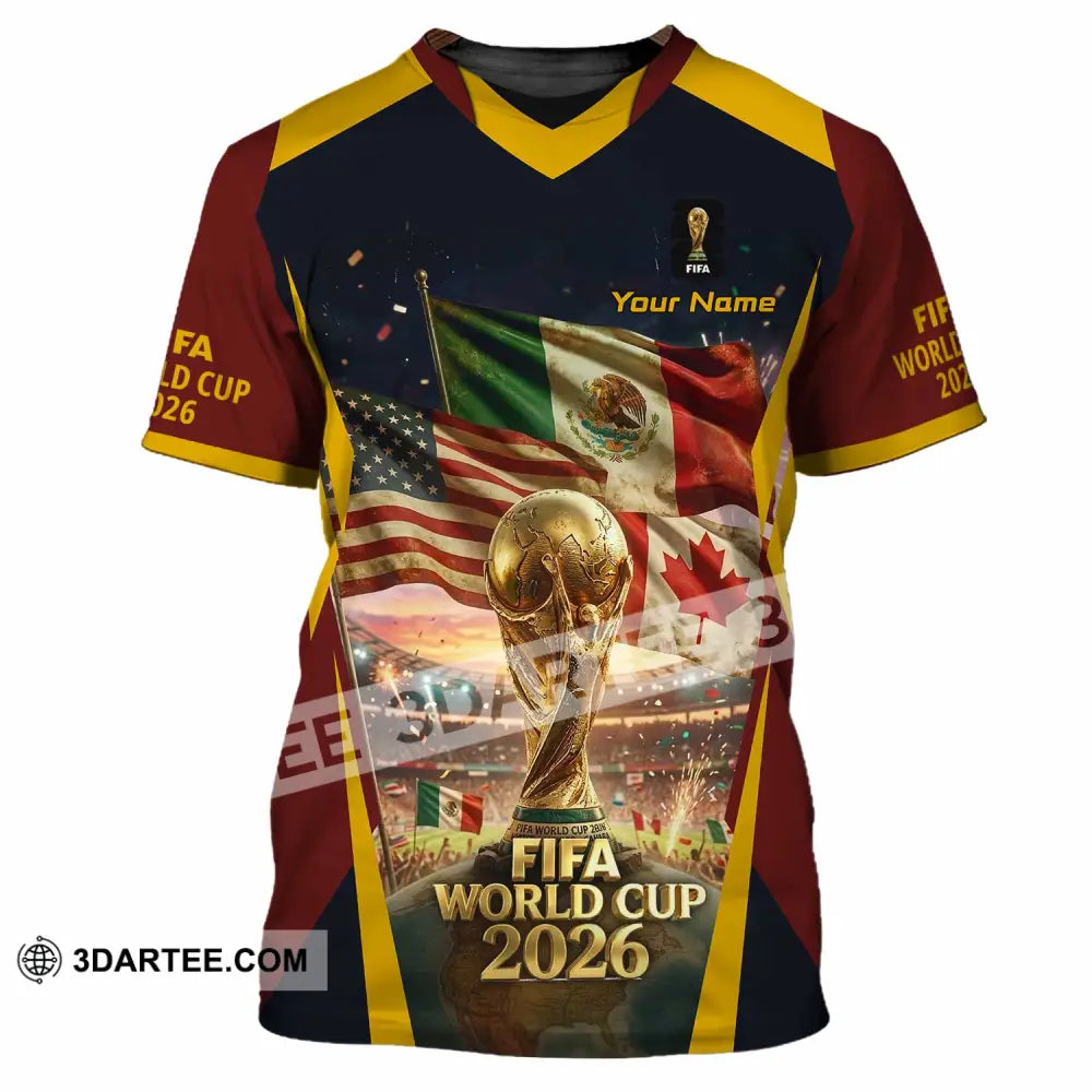 Unisex Shirt - Custom World Cup 2026 3D Shirt T-Shirt / S T-shirt