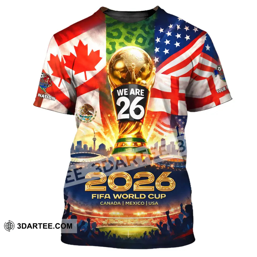 Unisex Shirt - Custom World Cup 2026 3D Shirt T-Shirt / S T-shirt