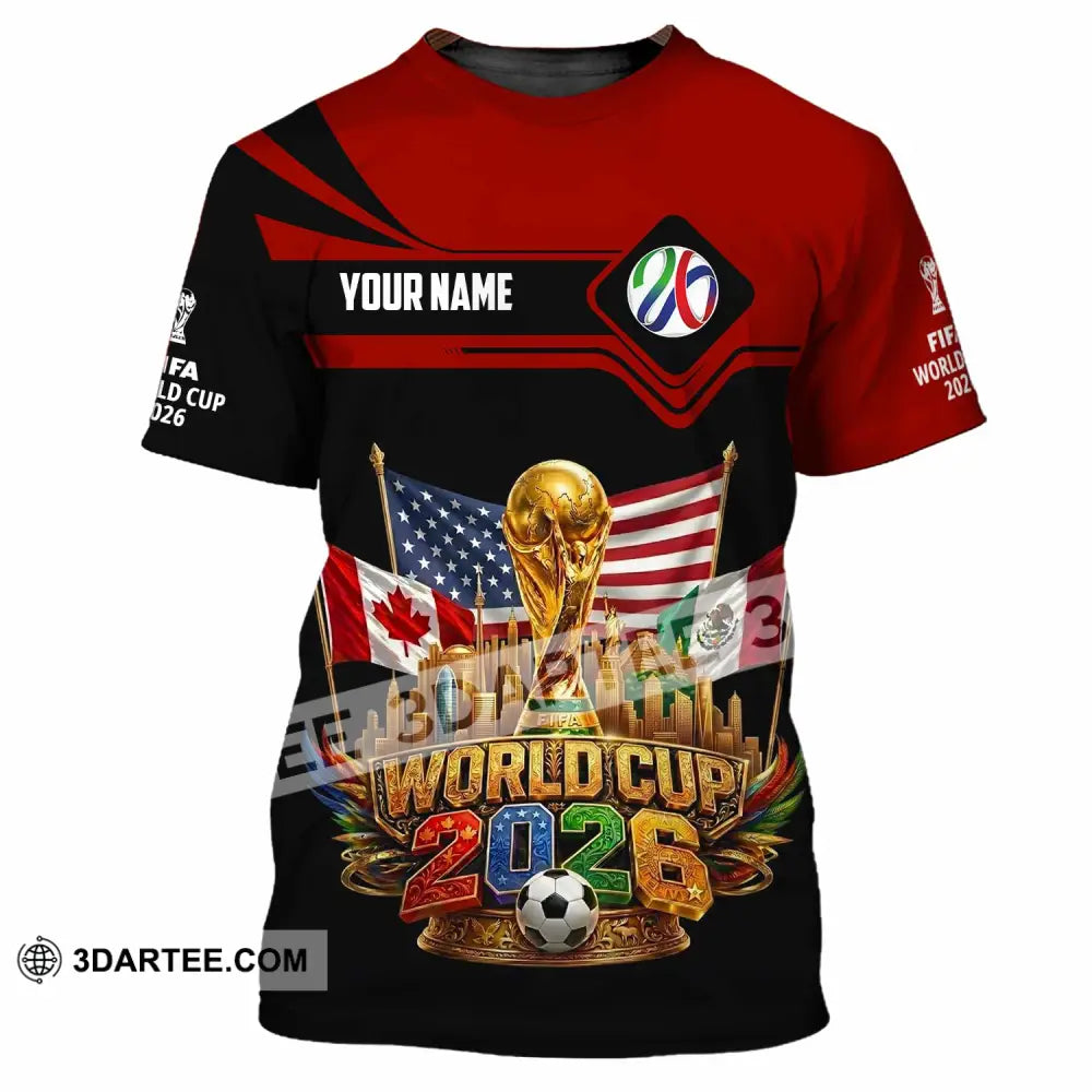 Unisex Shirt - Custom World Cup 2026 3D Shirt - T-Shirt / S - T-shirt