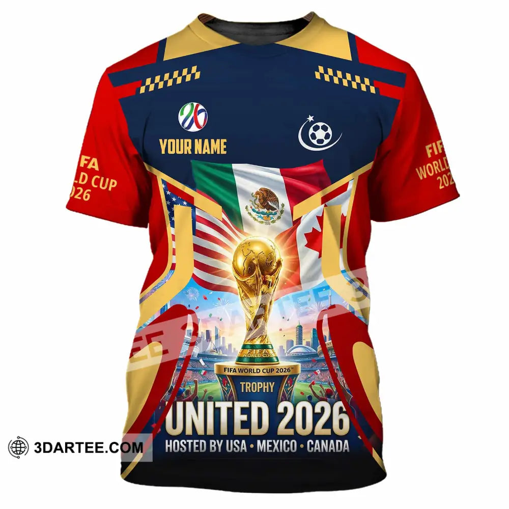 Unisex Shirt - Custom World Cup 2026 3D Shirt - T-Shirt / S - T-shirt
