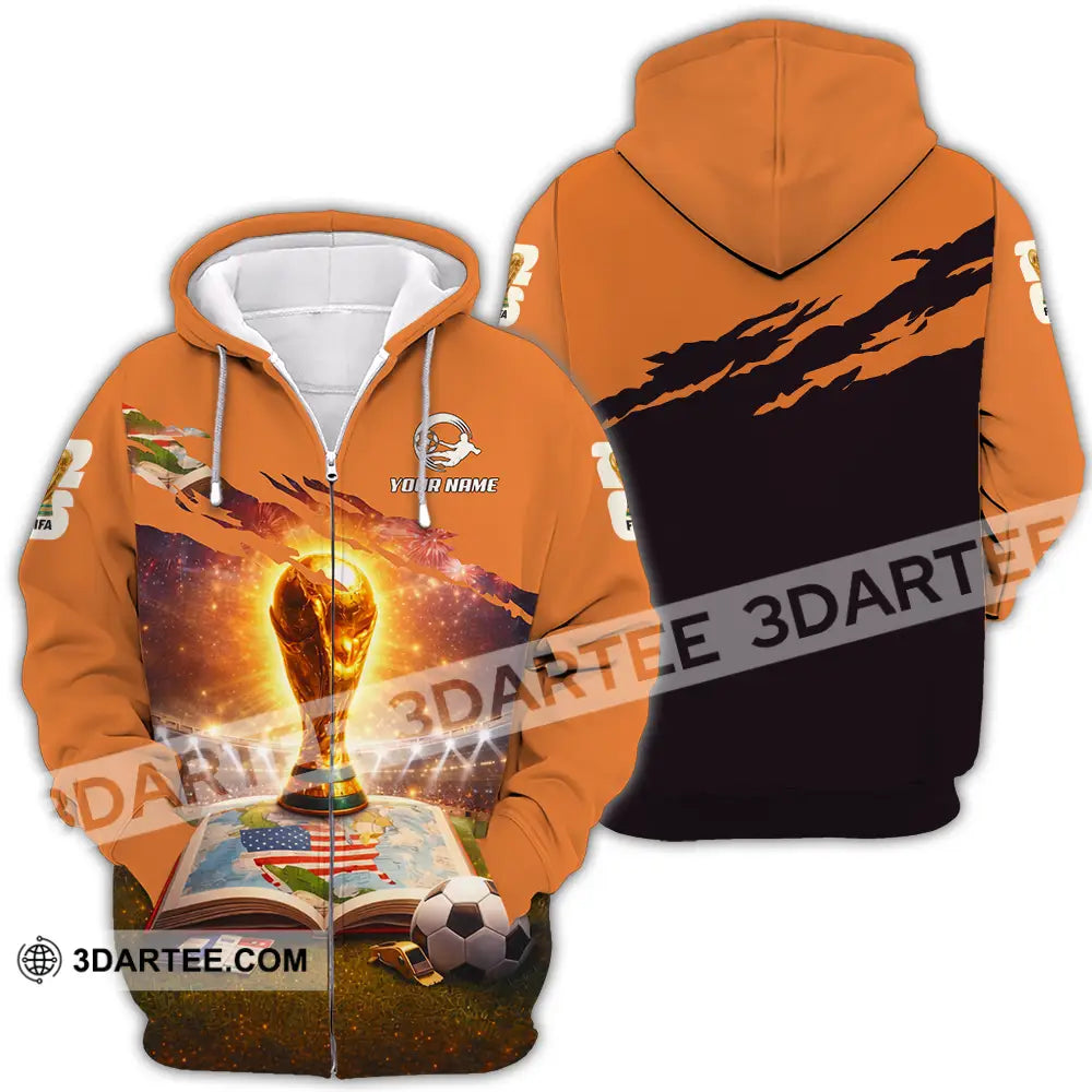 Unisex Shirt - Custom World Cup 2026 3D Shirt Zipper Hoodie / S T-shirt
