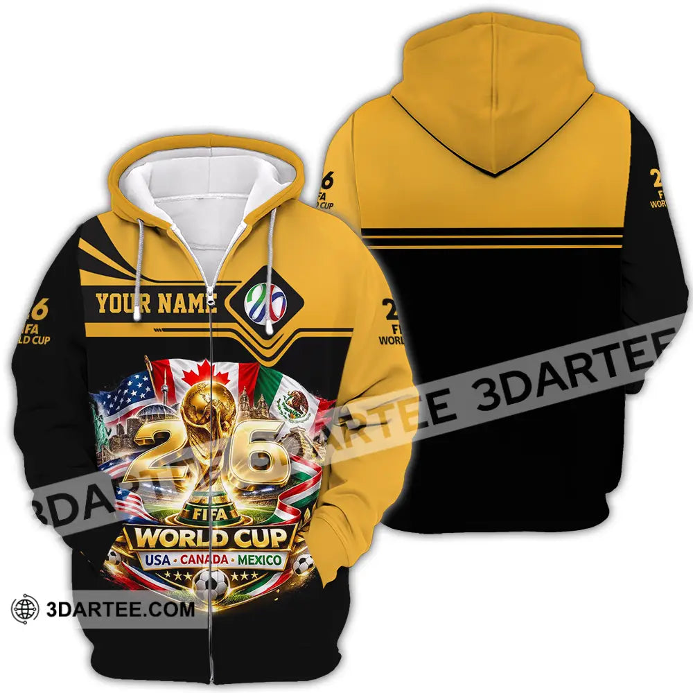 Unisex Shirt - Custom World Cup 2026 3D Shirt - Zipper Hoodie / S - T-shirt