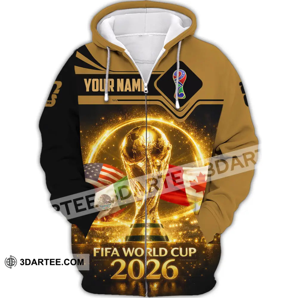 Unisex Shirt - Custom World Cup 2026 3D Shirt - Zipper Hoodie / S - T-shirt