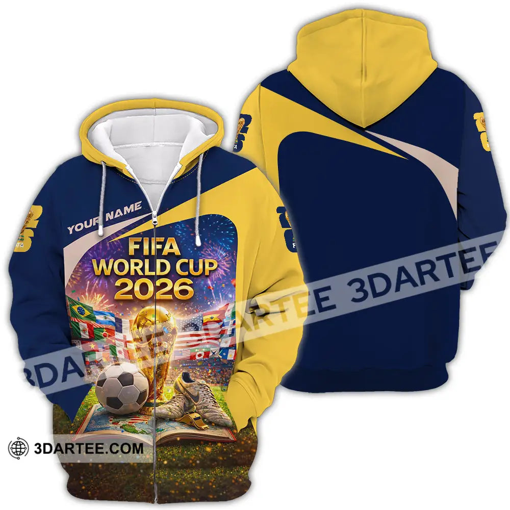 Unisex Shirt - Custom World Cup 2026 3D Shirt Zipper Hoodie / S T-shirt
