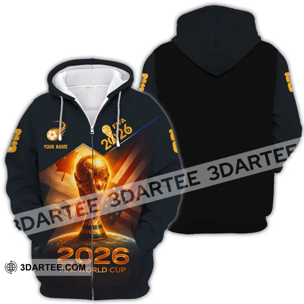Unisex Shirt - Custom Fifa World Cup 2026 3D Shirt Zipper Hoodie / S T-shirt