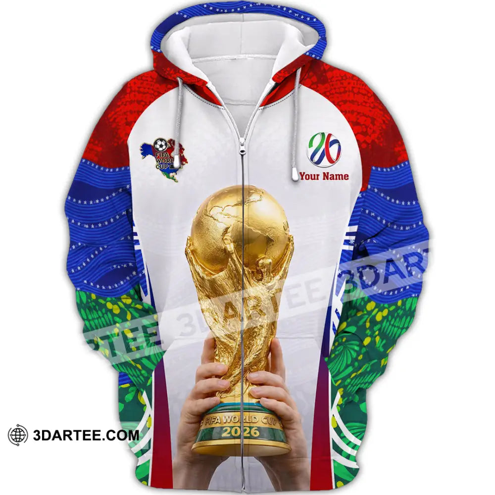Unisex Shirt - Custom World Cup 2026 3D Shirt - Zipper Hoodie / S - T-shirt