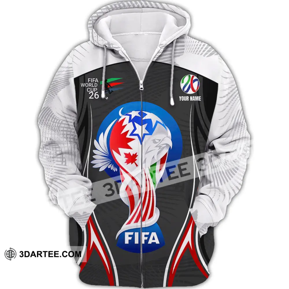 Unisex Shirt - Custom World Cup 2026 3D Shirt Zipper Hoodie / S T-shirt