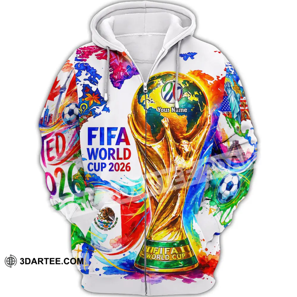 Unisex Shirt - Custom World Cup 2026 3D Shirt - Zipper Hoodie / S - T-shirt