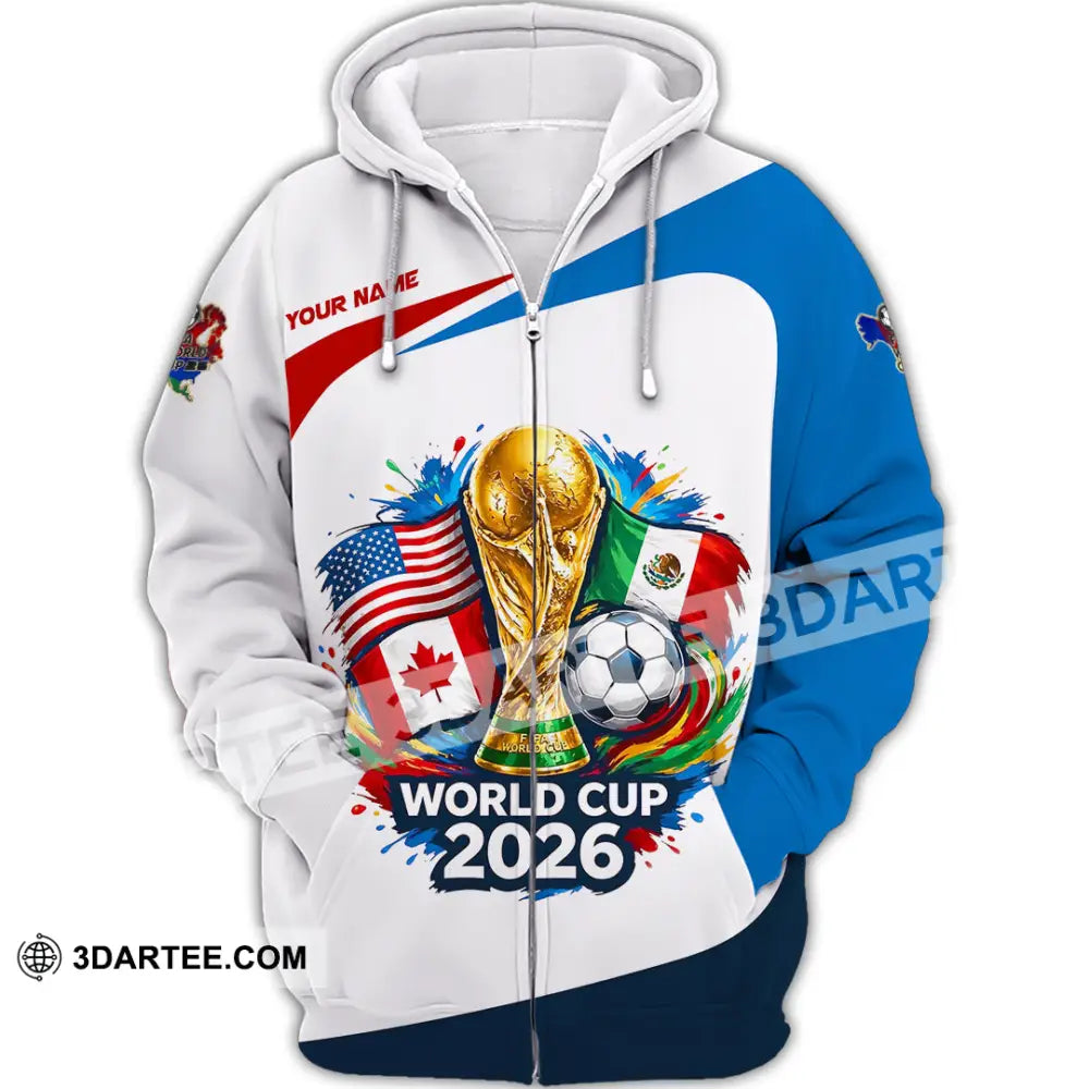 Unisex Shirt - Custom World Cup 2026 3D Shirt - Zipper Hoodie / S - T-shirt