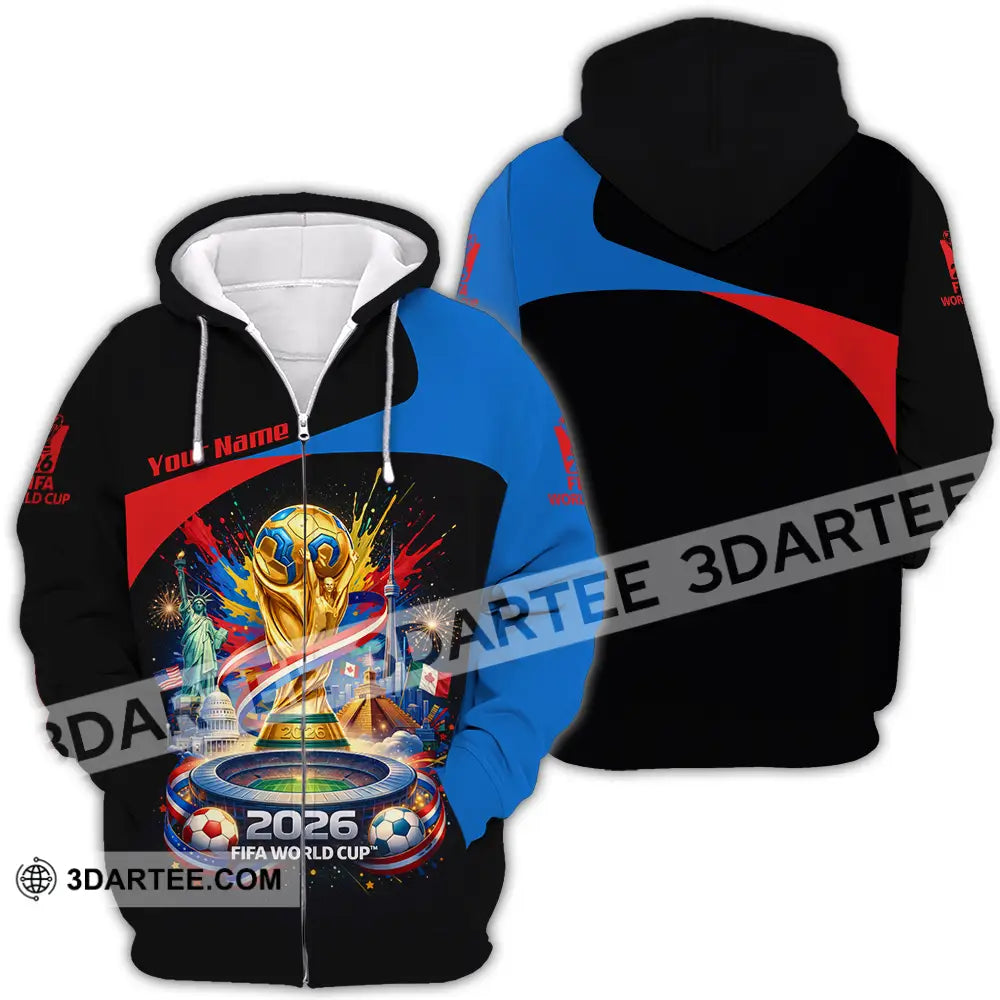 Unisex Shirt - Custom World Cup 2026 3D Shirt - Zipper Hoodie / S - T-shirt