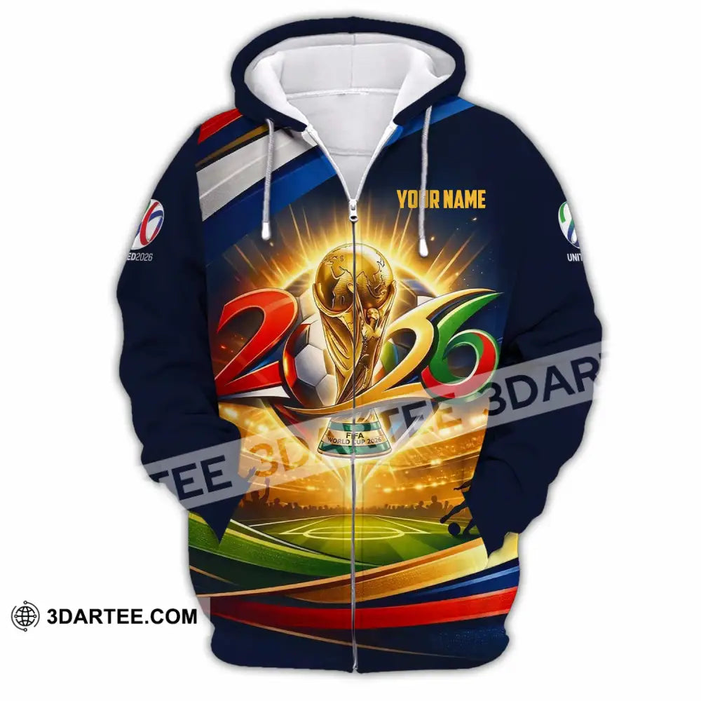 Unisex Shirt - Custom World Cup 2026 3D Shirt - Zipper Hoodie / S - T-shirt