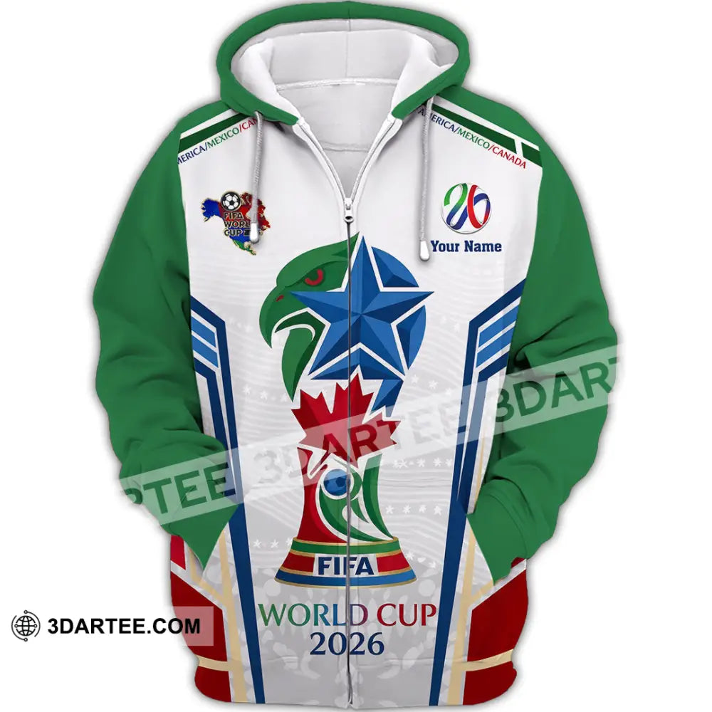 Unisex Shirt - Custom World Cup 2026 3D Shirt - Zipper Hoodie / S - T-shirt