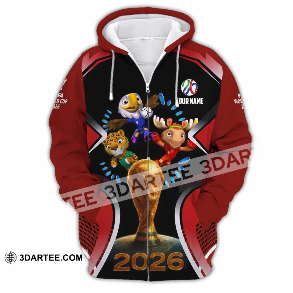 Unisex Shirt - Custom World Cup 2026 3D Shirt - Zipper Hoodie / S - T-shirt