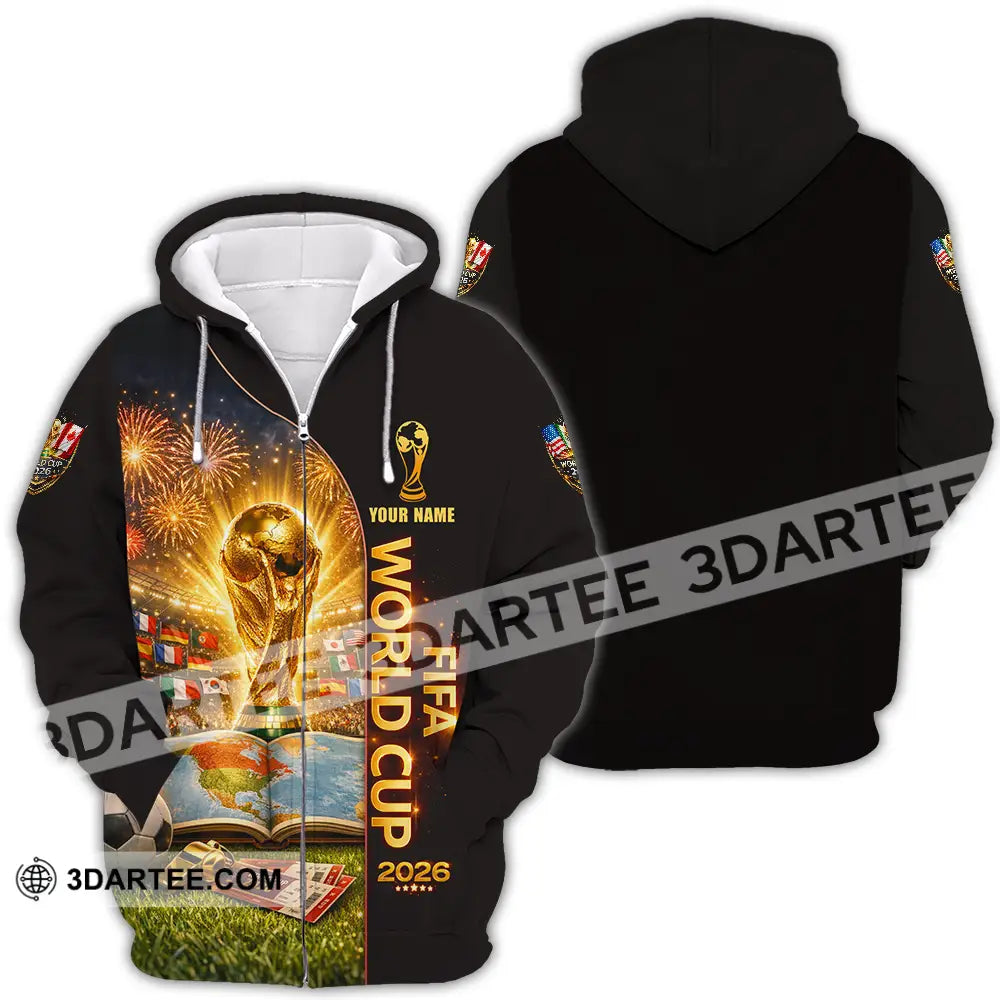 Unisex Shirt - Custom World Cup 2026 3D Shirt Zipper Hoodie / S T-shirt