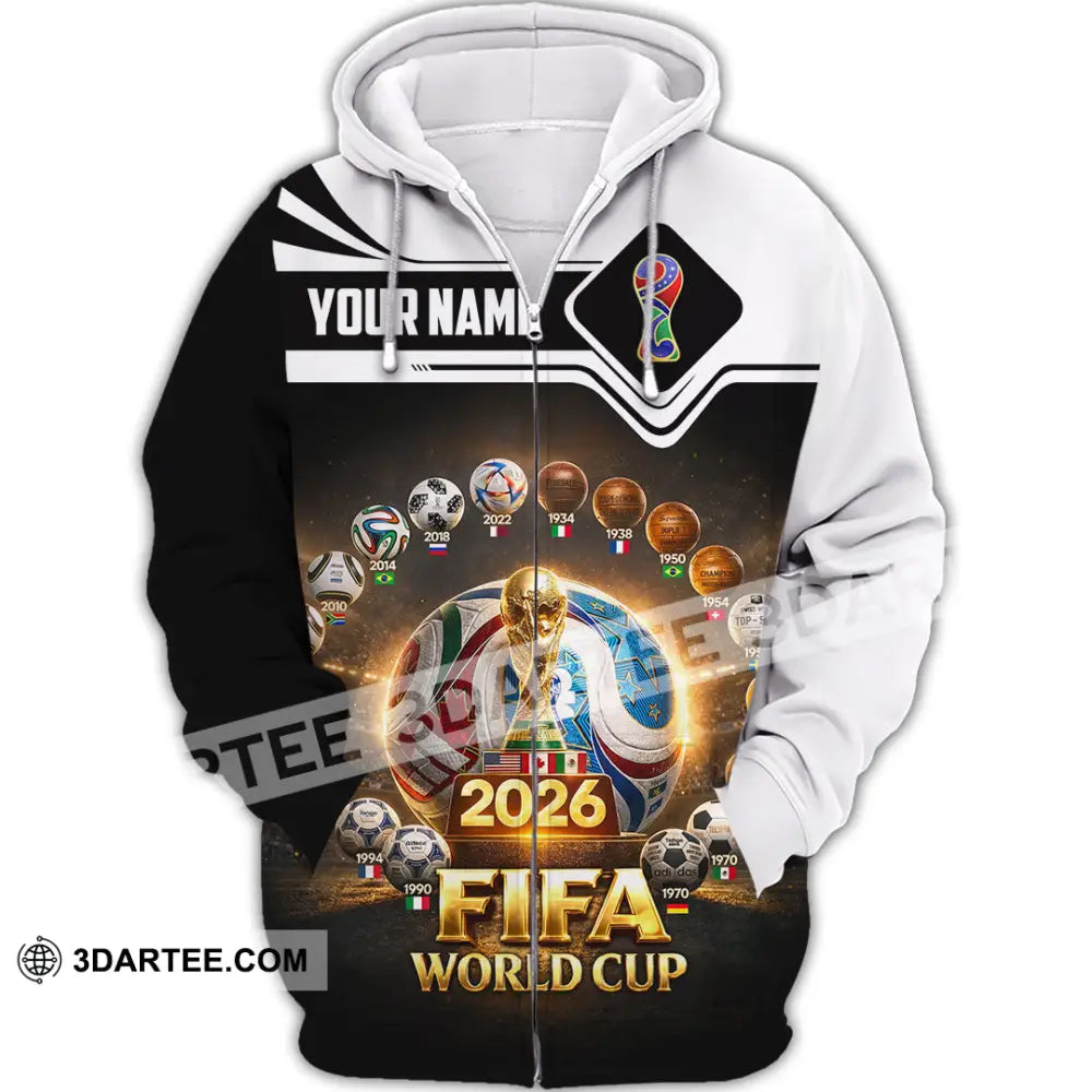 Unisex Shirt - Custom World Cup 2026 3D Shirt - Zipper Hoodie / S - T-shirt