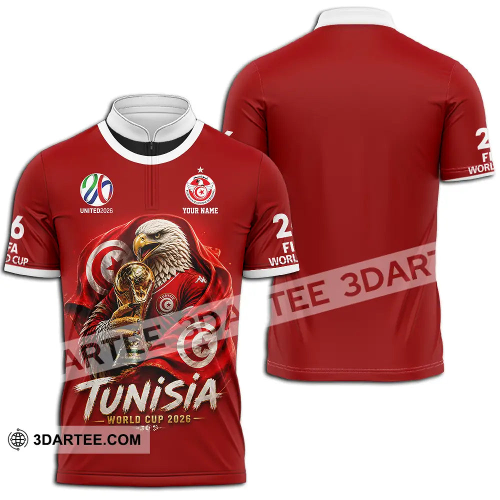 Unisex Shirt - Custom World Cup 2026 3D Shirt - Zipper Polo Shirt / S - T-shirt