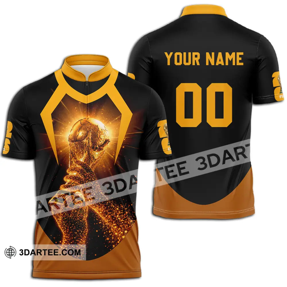 Unisex Shirt - Custom World Cup 2026 3D Shirt Zipper Polo Shirt / S T-shirt