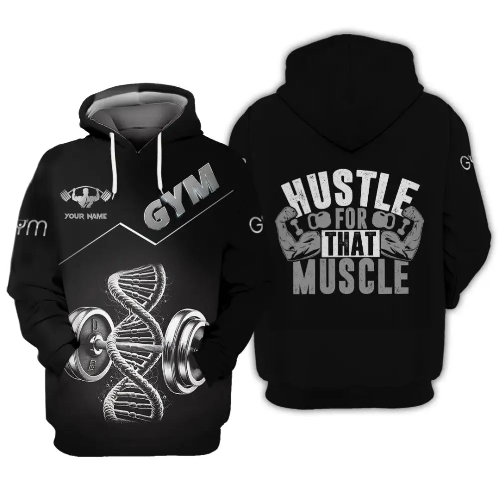 Unisex Shirt - Custom ADN Gym Lover Shirt Hoodie / S T-shirt