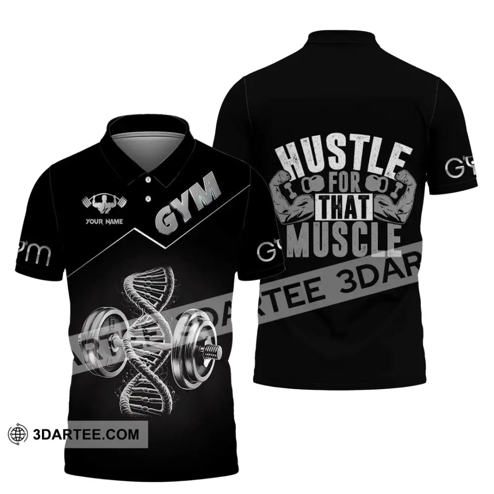 Unisex Shirt - Custom ADN Gym Lover Shirt Polo Shirt / S T-shirt