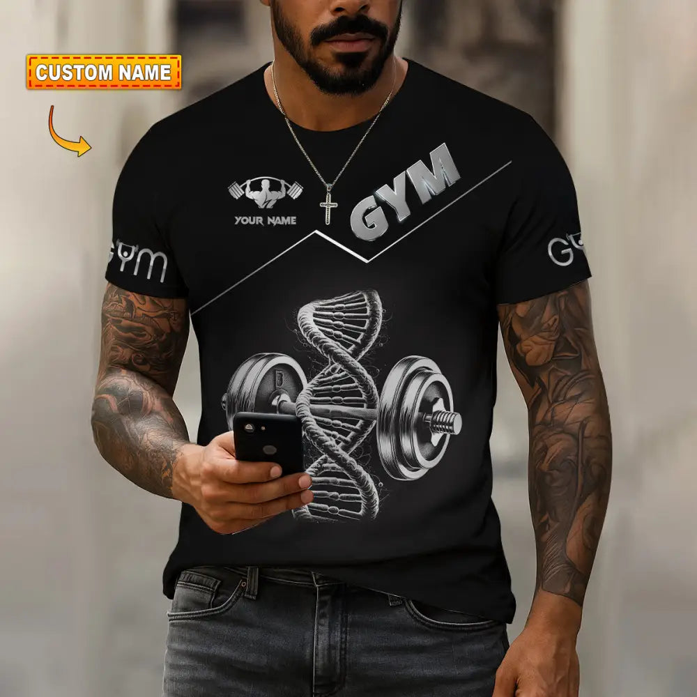 Unisex Shirt - Custom ADN Gym Lover Shirt T-shirt