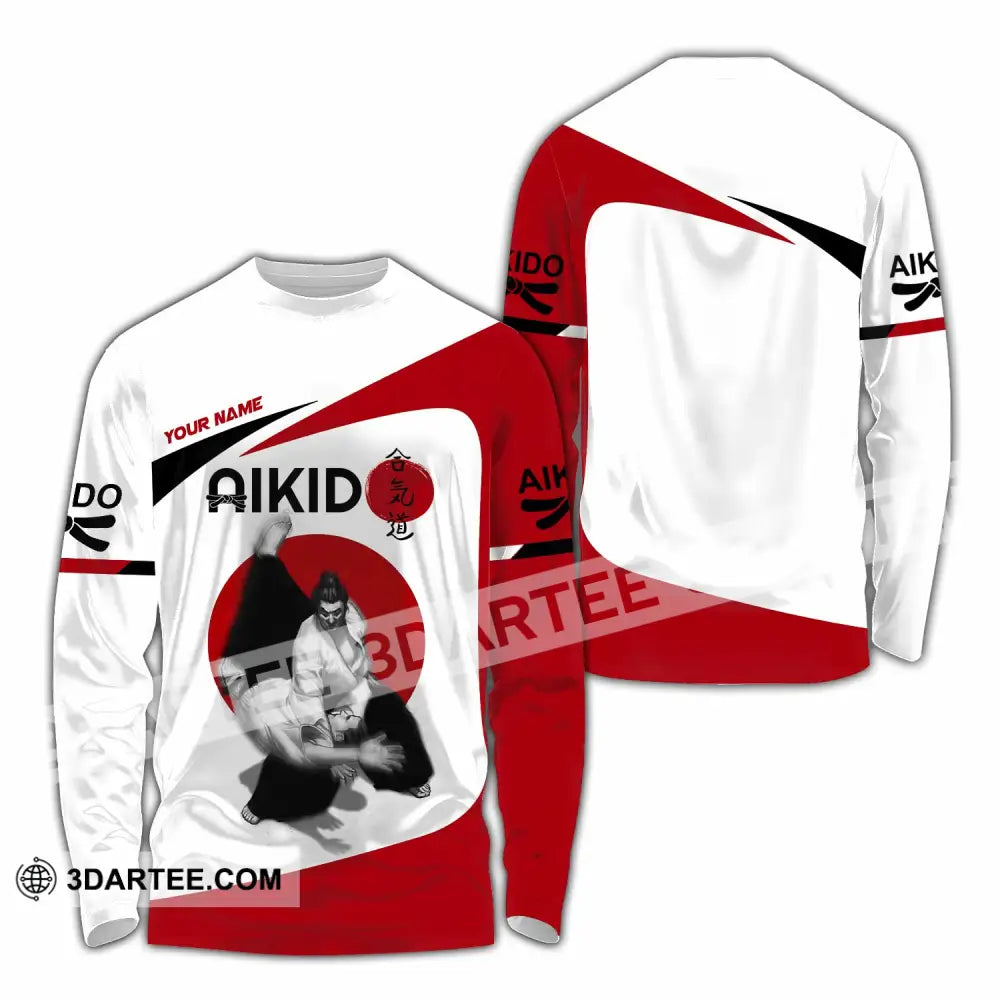 Unisex Shirt - Custom Aikido 3D Shirt Long Sleeve Shirt / S T-shirt