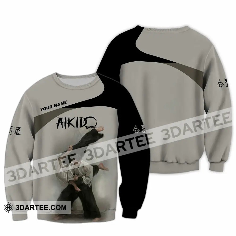 Unisex Shirt - Custom Aikido 3D Shirt Long Sleeve / S T-shirt