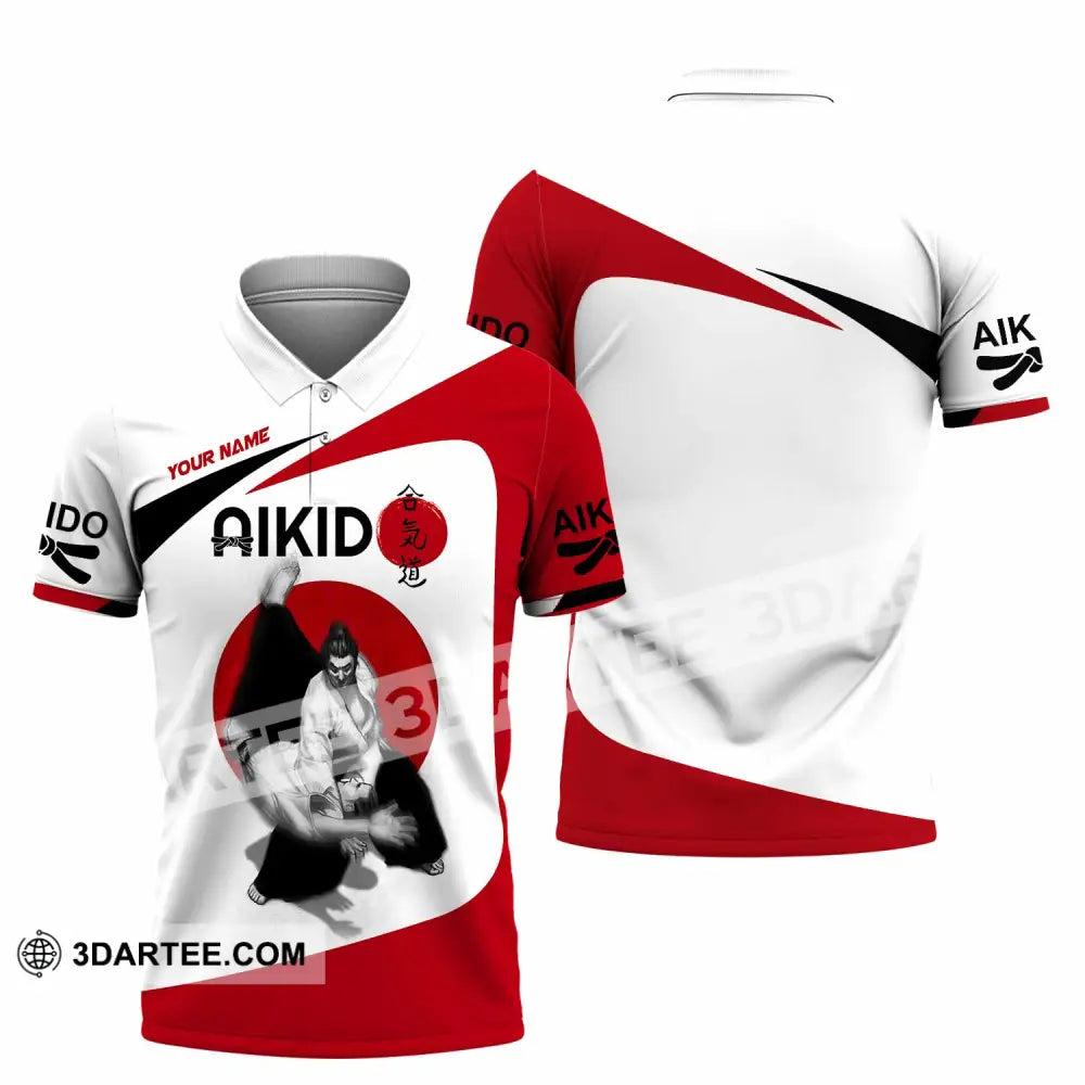 Unisex Shirt - Custom Aikido 3D Shirt Polo Shirt / S T-shirt